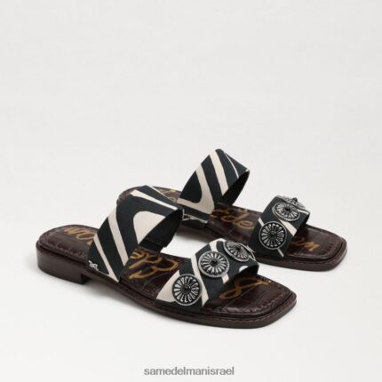 נשים הַנעָלָה Sam Edelman סנדל מגלשה hera זברה שחורה/טבעית 4XL22X741