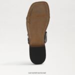 נשים הַנעָלָה Sam Edelman סנדל מגלשה hera זברה שחורה/טבעית 4XL22X741 - Image 6