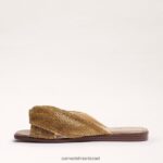 נשים הַנעָלָה Sam Edelman סנדל מגלשה issie זהב 4XL22X467 - Image 4