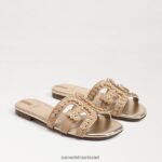 נשים הַנעָלָה Sam Edelman סנדל מגלשות bay fleur עץ אשור 4XL22X623