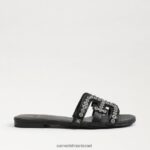 נשים הַנעָלָה Sam Edelman סנדל מגלשות bay fleur שָׁחוֹר 4XL22X622 - Image 2
