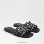 נשים הַנעָלָה Sam Edelman סנדל מגלשות bay fleur שָׁחוֹר 4XL22X622
