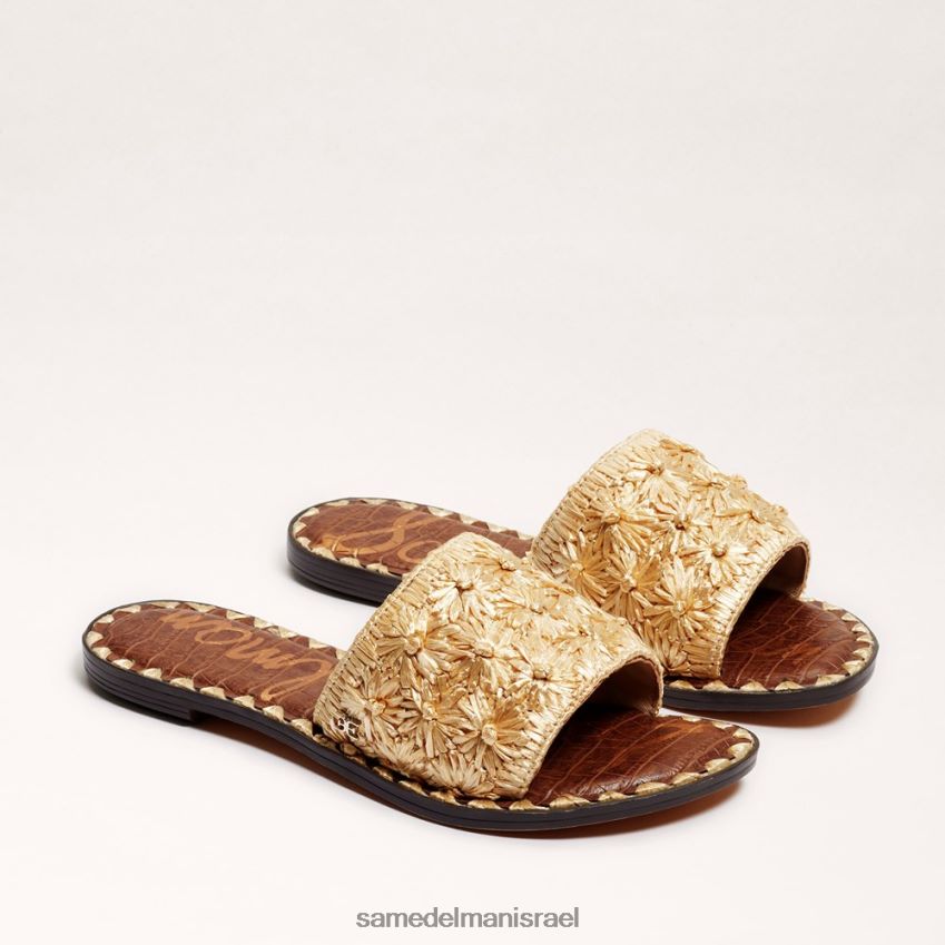 d7a0d7a9d799d79d_d794d6b7d7a0d7a2d6b8d79cd6b8d794_sam_edelman_d7a1d7a0d793d79c_d79ed792d79cd7a9d795d7aa_giovanna_raffia_d7a2d79cd7.jpg נשים הַנעָלָה Sam Edelman סנדל מגלשות giovanna raffia עלה זהב 4XL22X71 - Image 1