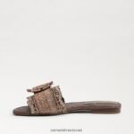 נשים הַנעָלָה Sam Edelman סנדל מגלשת במבי קפה 4XL22X66 - Image 4