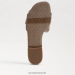 נשים הַנעָלָה Sam Edelman סנדל מגלשת במבי קפה 4XL22X66 - Image 6