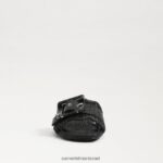 נשים הַנעָלָה Sam Edelman סנדל מגלשת במבי רפיה שחורה 4XL22X68 - Image 3