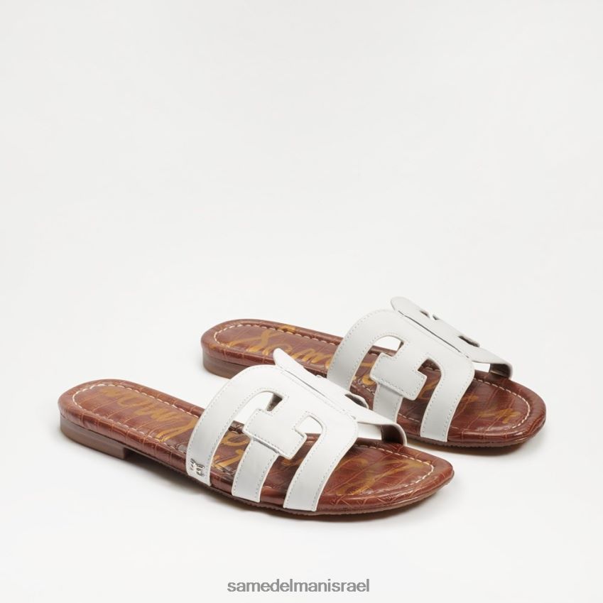 d7a0d7a9d799d79d_d794d6b7d7a0d7a2d6b8d79cd6b8d794_sam_edelman_d7a1d7a0d793d79c_d79ed792d79cd7a9d7aa_d79ed7a4d7a8d7a5_d7a2d795.jpg נשים הַנעָלָה Sam Edelman סנדל מגלשת מפרץ עור לבן בוהק 4XL22X13 - Image 1