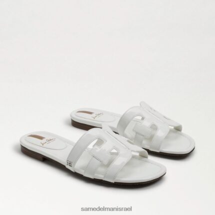 נשים הַנעָלָה Sam Edelman סנדל מגלשת מפרץ פטנט לבן בוהק 4XL22X380