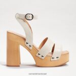 נשים הַנעָלָה Sam Edelman סנדל עם עקבים מפלטפורמה של רוזלינד קרוק שנהב מודרני 4XL22X802 - Image 2