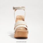 נשים הַנעָלָה Sam Edelman סנדל עם עקבים מפלטפורמה של רוזלינד קרוק שנהב מודרני 4XL22X802 - Image 3