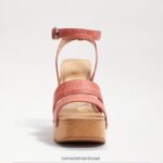 נשים הַנעָלָה Sam Edelman סנדל עם עקבים מפלטפורמה של רוזלינד טרה ורד קרוק 4XL22X801 - Image 3
