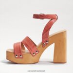 נשים הַנעָלָה Sam Edelman סנדל עם עקבים מפלטפורמה של רוזלינד טרה ורד קרוק 4XL22X801 - Image 4