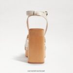 נשים הַנעָלָה Sam Edelman סנדל עם עקבים מפלטפורמה של רוזלינד קרוק שנהב מודרני 4XL22X802 - Image 5