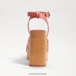 נשים הַנעָלָה Sam Edelman סנדל עם עקבים מפלטפורמה של רוזלינד טרה ורד קרוק 4XL22X801 - Image 5