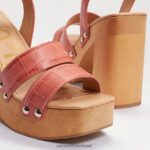 נשים הַנעָלָה Sam Edelman סנדל עם עקבים מפלטפורמה של רוזלינד טרה ורד קרוק 4XL22X801 - Image 7