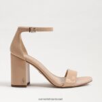 נשים הַנעָלָה Sam Edelman סנדל עקב בלוק דניאלה סומק בז' 4XL22X306 - Image 2