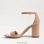 נשים הַנעָלָה Sam Edelman סנדל עקב בלוק דניאלה סומק בז' 4XL22X306 - Image 4