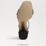 נשים הַנעָלָה Sam Edelman סנדל עקב בלוק דניאלה שָׁחוֹר 4XL22X305 - Image 6