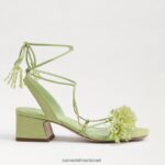 נשים הַנעָלָה Sam Edelman סנדל עקב בלוק חרוזים של Walda אגס קיץ 4XL22X63 - Image 2