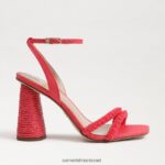 נשים הַנעָלָה Sam Edelman סנדל עקב בלוק חרוזי קיה בארוס ורוד 4XL22X487 - Image 2