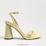 נשים הַנעָלָה Sam Edelman סנדל עקב בלוק חרוזי קיה חמאה צהובה 4XL22X489 - Image 2