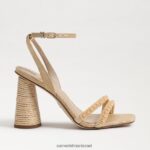 נשים הַנעָלָה Sam Edelman סנדל עקב בלוק חרוזי קיה עץ אשור מולבן 4XL22X491 - Image 2