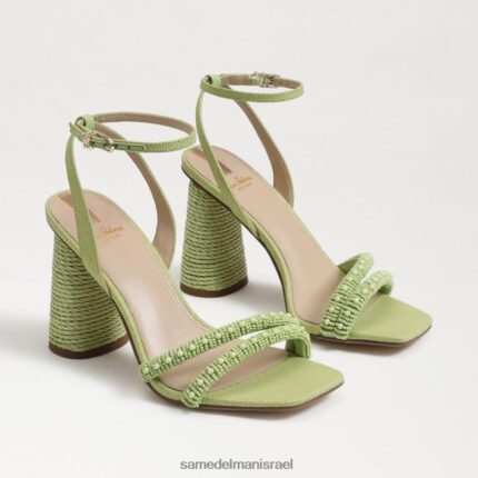 נשים הַנעָלָה Sam Edelman סנדל עקב בלוק חרוזי קיה פנינת קיץ 4XL22X490