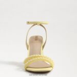 נשים הַנעָלָה Sam Edelman סנדל עקב בלוק חרוזי קיה חמאה צהובה 4XL22X489 - Image 3