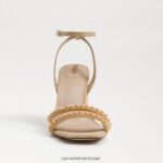 נשים הַנעָלָה Sam Edelman סנדל עקב בלוק חרוזי קיה עץ אשור מולבן 4XL22X491 - Image 3