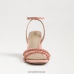 נשים הַנעָלָה Sam Edelman סנדל עקב בלוק חרוזים של קיה אפרסק אלמוגים 4XL22X711 - Image 3