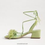 נשים הַנעָלָה Sam Edelman סנדל עקב בלוק חרוזים של Walda אגס קיץ 4XL22X63 - Image 4