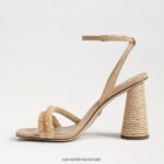 נשים הַנעָלָה Sam Edelman סנדל עקב בלוק חרוזי קיה עץ אשור מולבן 4XL22X491 - Image 4