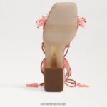נשים הַנעָלָה Sam Edelman סנדל עקב בלוק חרוזים של Walda ורוד טיח 4XL22X65 - Image 6