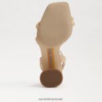 נשים הַנעָלָה Sam Edelman סנדל עקב בלוק חרוזי קיה עץ אשור מולבן 4XL22X491 - Image 6
