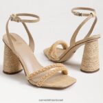 נשים הַנעָלָה Sam Edelman סנדל עקב בלוק חרוזי קיה עץ אשור מולבן 4XL22X491 - Image 7