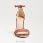 נשים הַנעָלָה Sam Edelman סנדל עקב בלוק יארו ורוד חלודה 4XL22X331 - Image 3