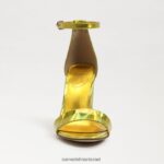 נשים הַנעָלָה Sam Edelman סנדל עקב בלוק יארו מימוזה זהב 4XL22X333 - Image 3