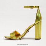 נשים הַנעָלָה Sam Edelman סנדל עקב בלוק יארו מימוזה זהב 4XL22X333 - Image 4