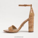 נשים הַנעָלָה Sam Edelman סנדל עקב בלוק יארו שעם טבעי 4XL22X334 - Image 4
