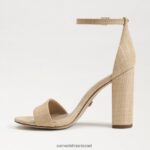 נשים הַנעָלָה Sam Edelman סנדל עקב בלוק יארו עץ אשור מולבן 4XL22X322 - Image 4