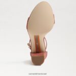 נשים הַנעָלָה Sam Edelman סנדל עקב בלוק יארו ורוד חלודה 4XL22X331 - Image 6