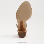 נשים הַנעָלָה Sam Edelman סנדל עקב בלוק יארו שעם טבעי 4XL22X334 - Image 6