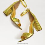 נשים הַנעָלָה Sam Edelman סנדל עקב בלוק יארו מימוזה זהב 4XL22X333 - Image 7