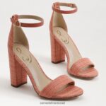 נשים הַנעָלָה Sam Edelman סנדל עקב בלוק יארו ורוד טיח 4XL22X323 - Image 7