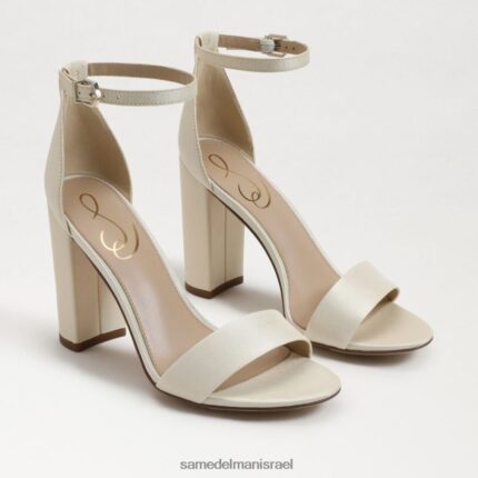 נשים הַנעָלָה Sam Edelman סנדל עקב בלוק יארו משי שנהב פנינה 4XL22X321