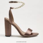נשים הַנעָלָה Sam Edelman סנדל עקב בלוק yanelli טופי סאטן 4XL22X856 - Image 2