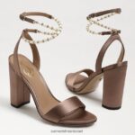 נשים הַנעָלָה Sam Edelman סנדל עקב בלוק yanelli טופי סאטן 4XL22X856 - Image 7