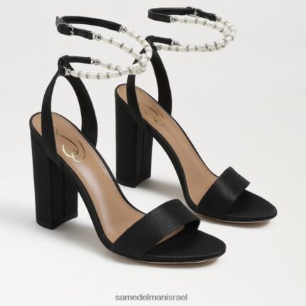 נשים הַנעָלָה Sam Edelman סנדל עקב בלוק yanelli משי שחור 4XL22X855
