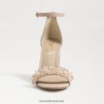 נשים הַנעָלָה Sam Edelman סנדל עקב בלוק yaro perla שיזוף חם 4XL22X617 - Image 3