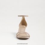 נשים הַנעָלָה Sam Edelman סנדל עקב פיוני חתלתול זמש שזוף זהוב 4XL22X504 - Image 3
